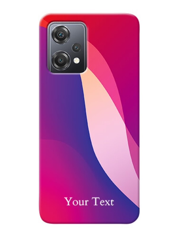 Custom OnePlus Nord Ce 2 Lite 5G Mobile Back Covers: Digital abstract Overlap Design