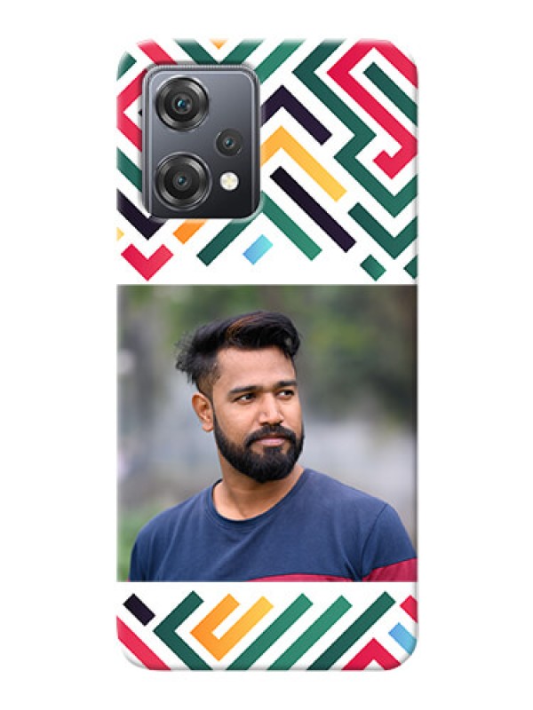 Custom OnePlus Nord Ce 2 Lite 5G Custom Mobile Case with Colorful Maze Pattern Design