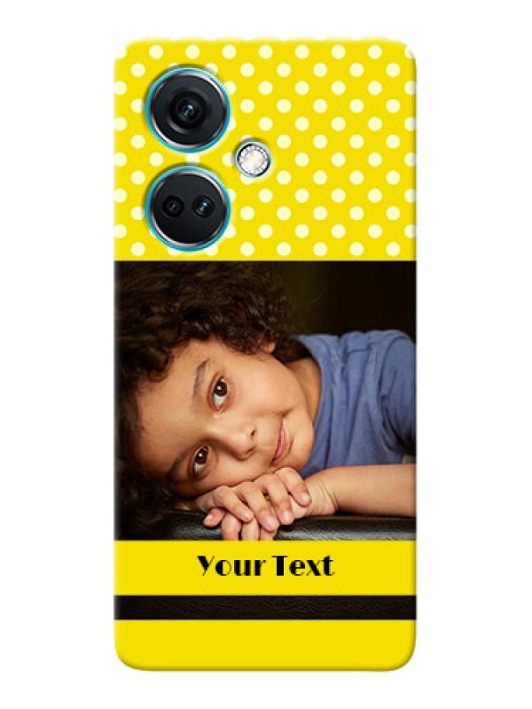 Custom Nord CE 3 5G Custom Mobile Covers: Bright Yellow Case Design