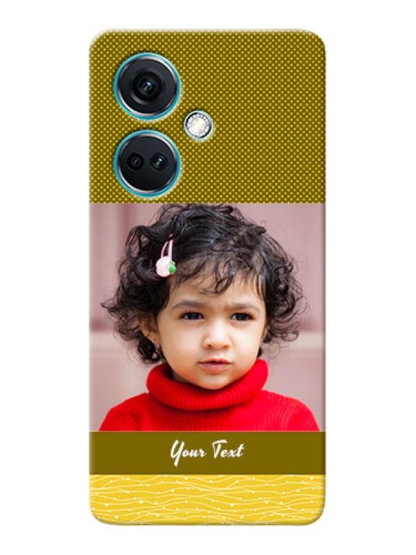 Custom Nord CE 3 5G custom mobile back covers: Simple Green Color Design