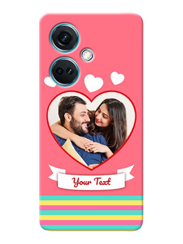 Custom Nord CE 3 5G Personalised mobile covers: Love Doodle Design