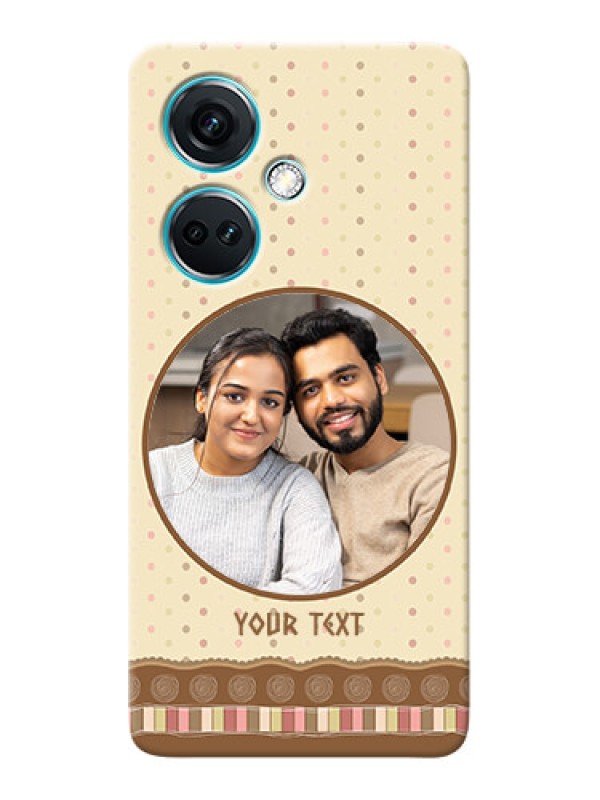 Custom Nord CE 3 5G Mobile Cases: Brown Dotted Mobile Case Design