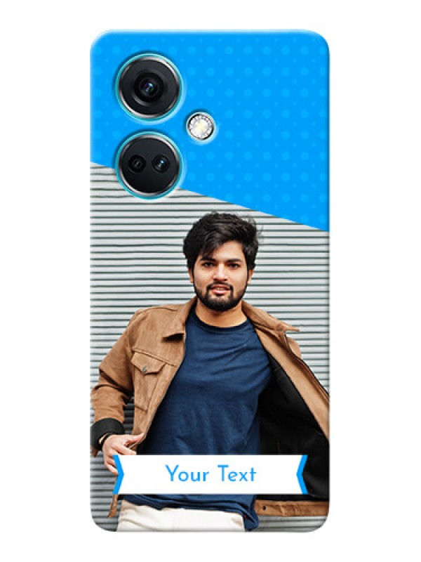 Custom Nord CE 3 5G Personalized Mobile Covers: Simple Blue Color Dotted Design