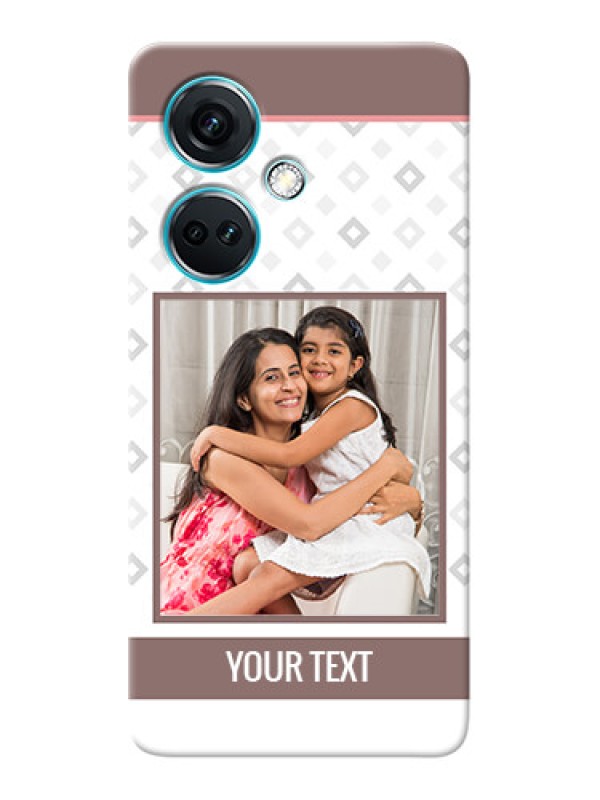 Custom Nord CE 3 5G custom back covers: Simple Diamond Design