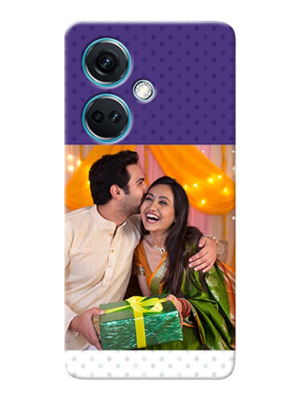 Custom Nord CE 3 5G mobile phone cases: Violet Pattern Design