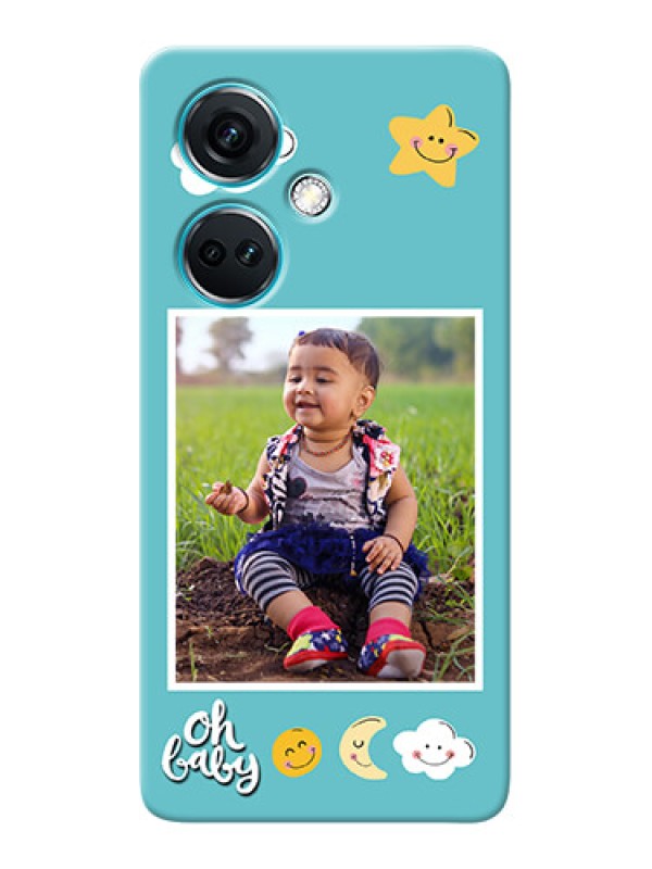 Custom Nord CE 3 5G Personalised Phone Cases: Smiley Kids Stars Design