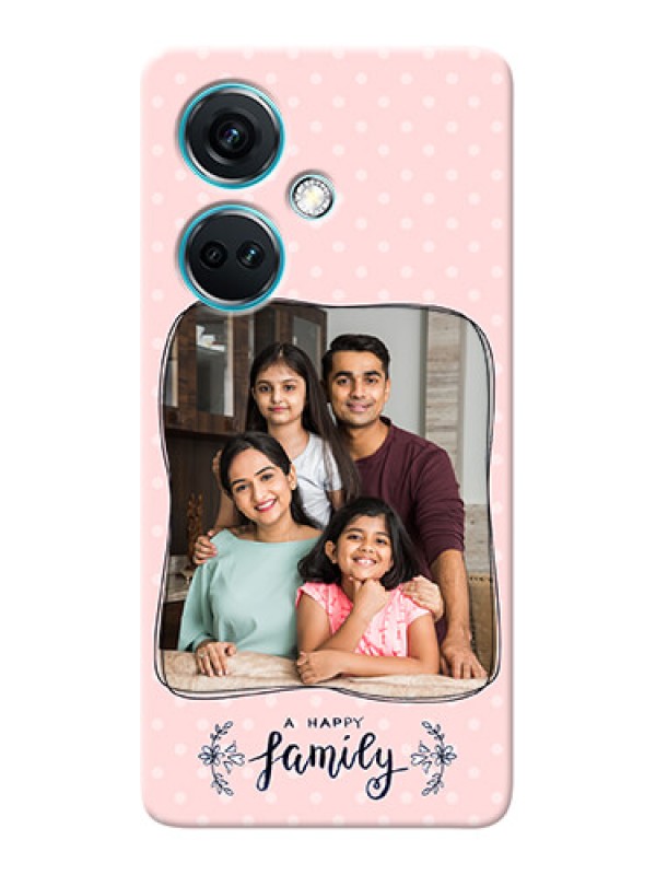 Custom Nord CE 3 5G Personalized Phone Cases: Family with Dots Design