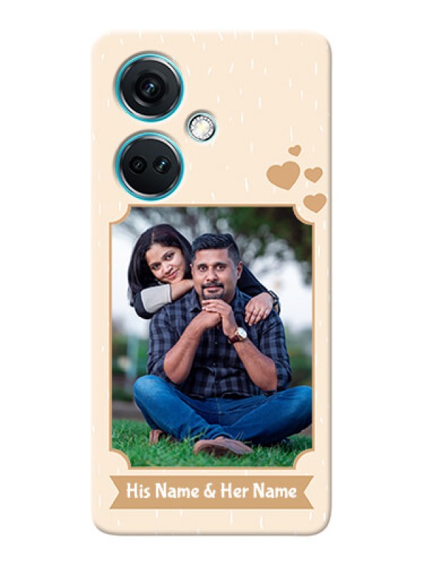 Custom Nord CE 3 5G mobile phone cases with confetti love design