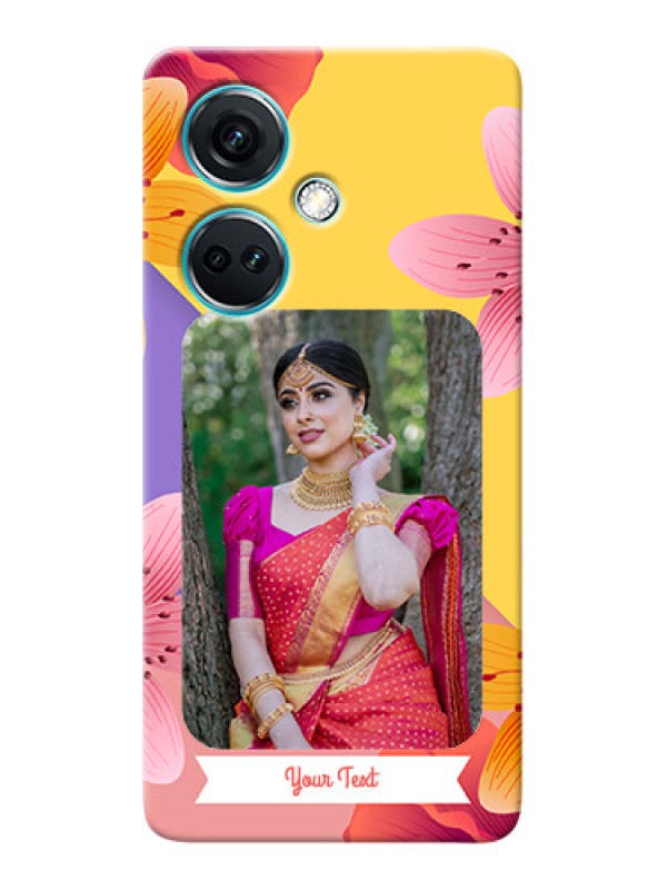 Custom Nord CE 3 5G Mobile Covers: 3 Image With Vintage Floral Design