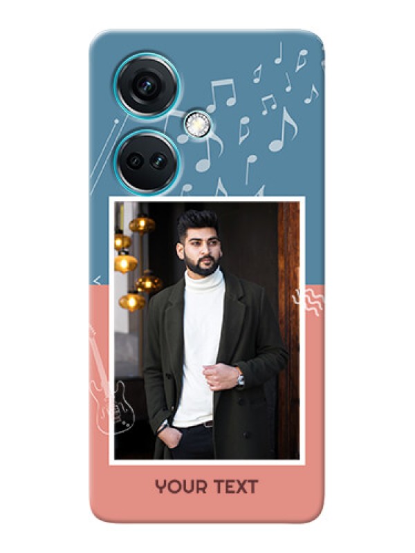 Custom Nord CE 3 5G Phone Back Covers with Color Musical Note Design