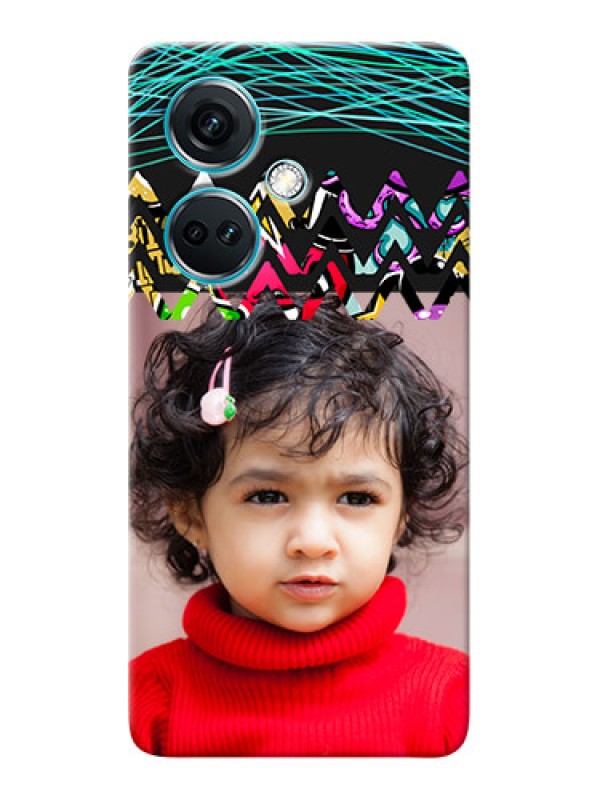 Custom Nord CE 3 5G personalized phone covers: Neon Abstract Design