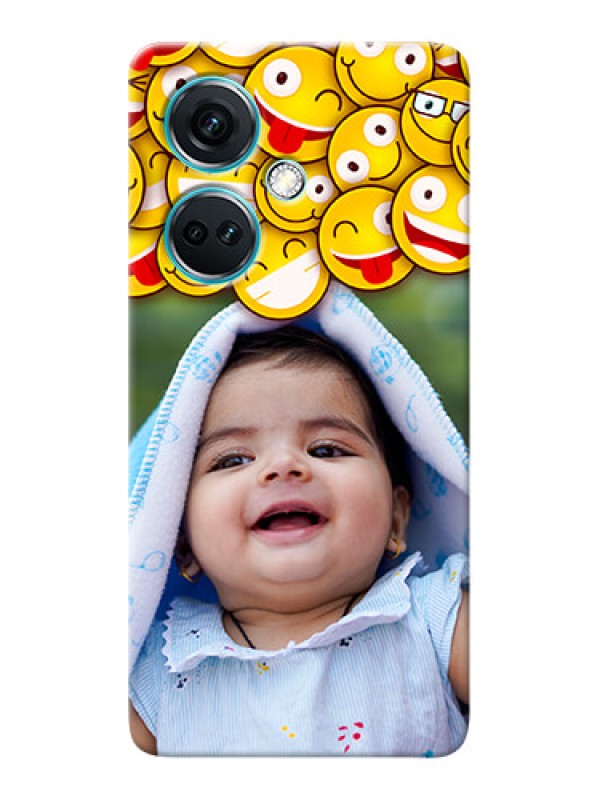 Custom Nord CE 3 5G Custom Phone Cases with Smiley Emoji Design