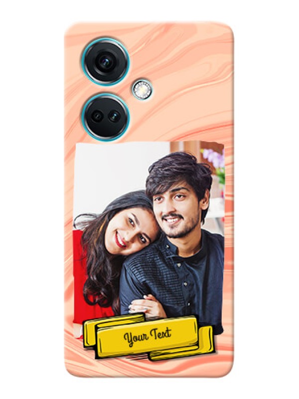 Custom Nord CE 3 5G Customized Phone Cases: Marble Texture Design