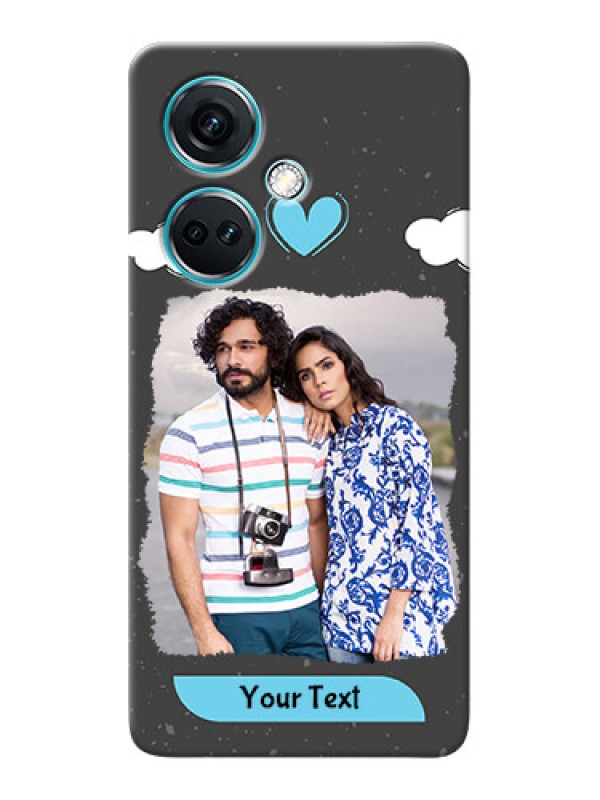 Custom Nord CE 3 5G Mobile Back Covers: splashes with love doodles Design