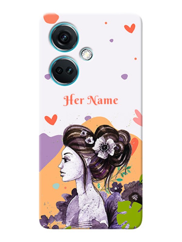 Custom Nord CE 3 5G Personalized Phone Case with Woman And Nature Design