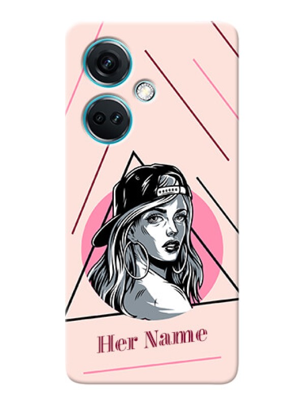 Custom Nord CE 3 5G Personalized Phone Case with Rockstar Girl Design