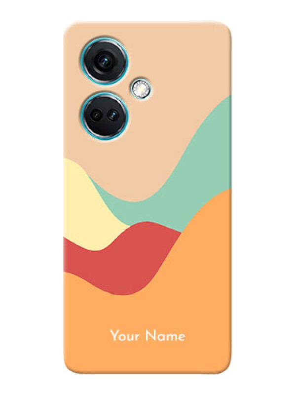 Custom Nord CE 3 5G Personalized Phone Case with Ocean Waves Multiwithcolour Design