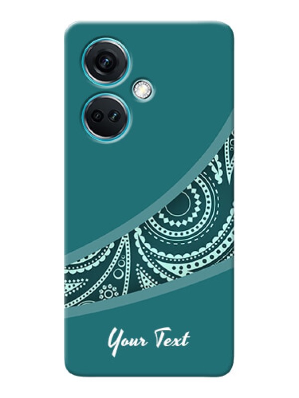 Custom Nord CE 3 5G Photo Printing on Case with semi visible floral Design