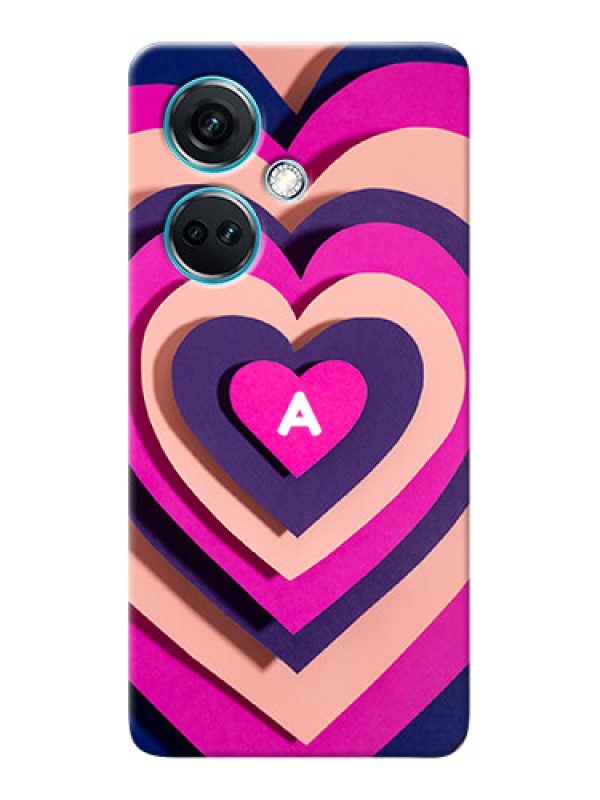 Custom Nord CE 3 5G Custom Mobile Case with Cute Heart Pattern Design