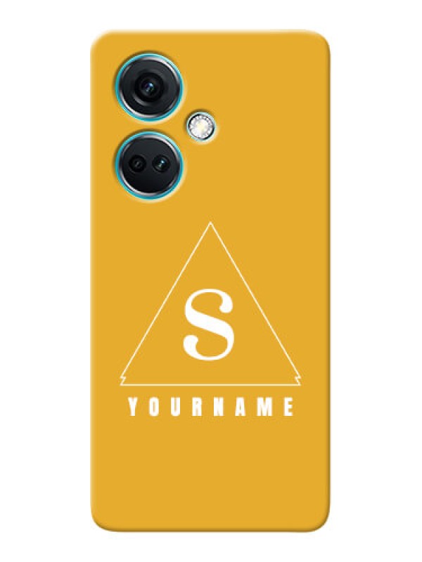 Custom Nord CE 3 5G Personalized Phone Case with simple triangle Design