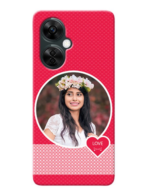 Custom OnePlus Nord CE 3 Lite 5G Mobile Covers Online: Pink Pattern Design