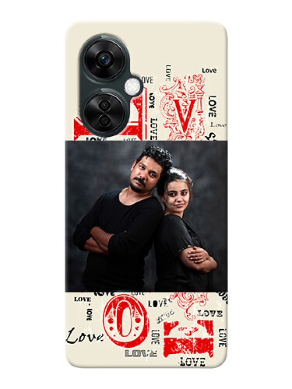 Custom OnePlus Nord CE 3 Lite 5G mobile cases online: Trendy Love Design Case