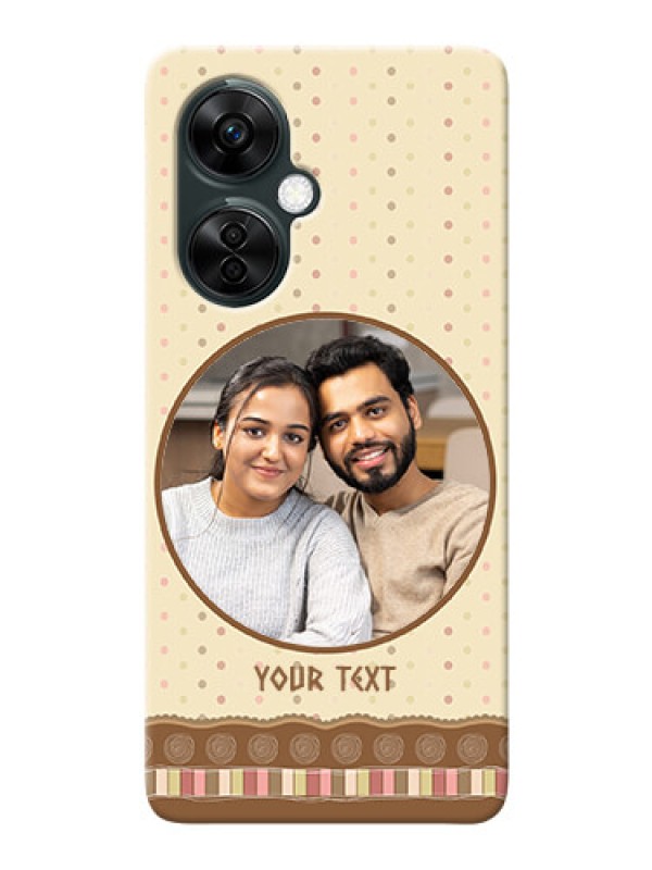 Custom OnePlus Nord CE 3 Lite 5G Mobile Cases: Brown Dotted Mobile Case Design