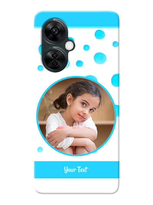 Custom OnePlus Nord CE 3 Lite 5G Custom Phone Covers: Blue Bubbles Pattern Design