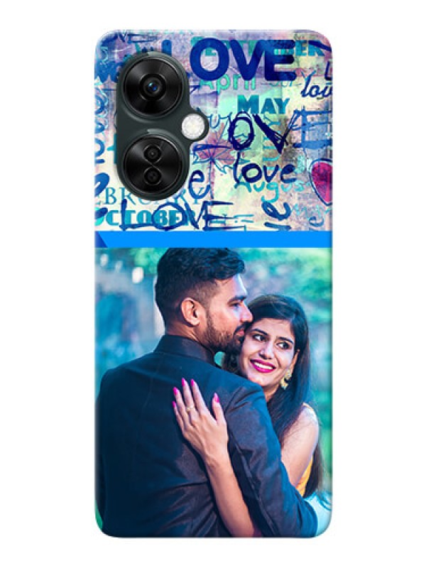 Custom OnePlus Nord CE 3 Lite 5G Mobile Covers Online: Colorful Love Design