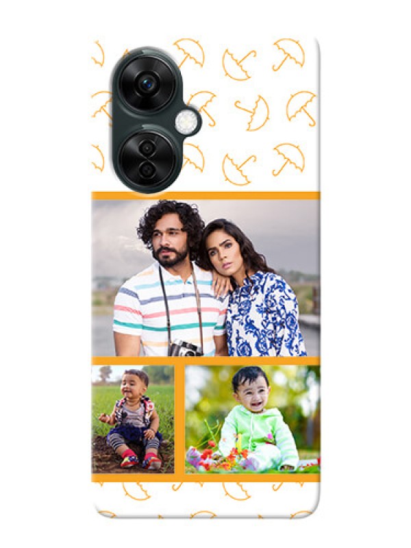 Custom OnePlus Nord CE 3 Lite 5G Personalised Phone Cases: Yellow Pattern Design