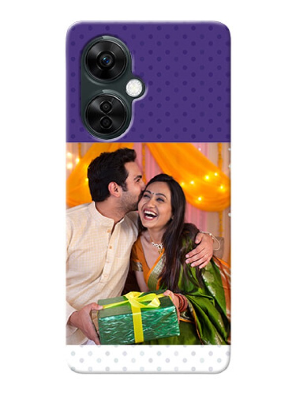 Custom OnePlus Nord CE 3 Lite 5G mobile phone cases: Violet Pattern Design