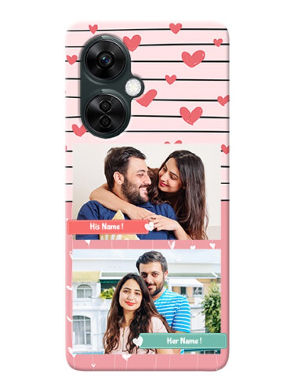 Custom OnePlus Nord CE 3 Lite 5G custom mobile covers: Photo with Heart Design