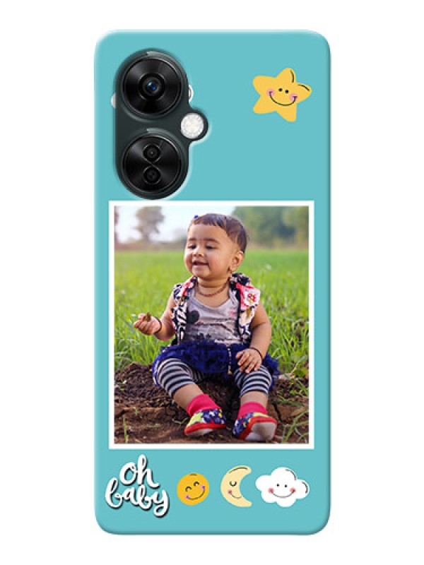Custom OnePlus Nord CE 3 Lite 5G Personalised Phone Cases: Smiley Kids Stars Design