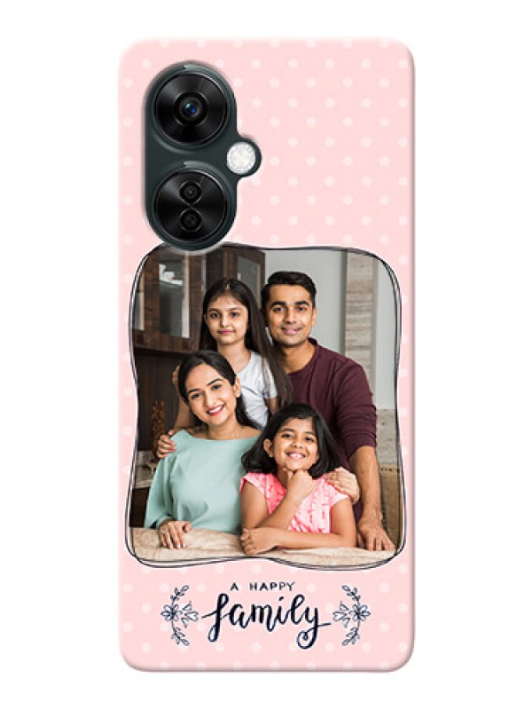 Custom OnePlus Nord CE 3 Lite 5G Personalized Phone Cases: Family with Dots Design