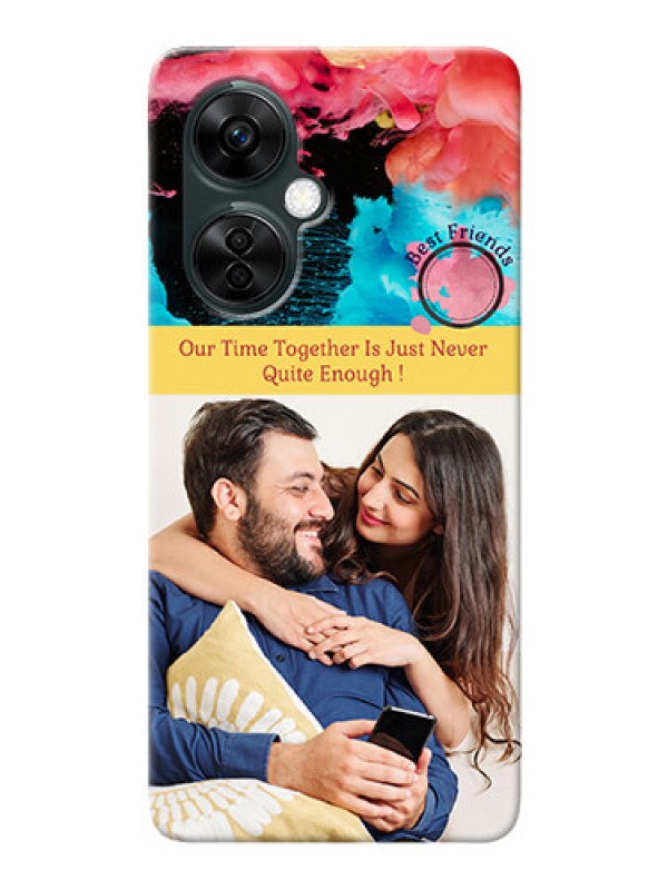 Custom OnePlus Nord CE 3 Lite 5G Mobile Cases: Quote with Acrylic Painting Design