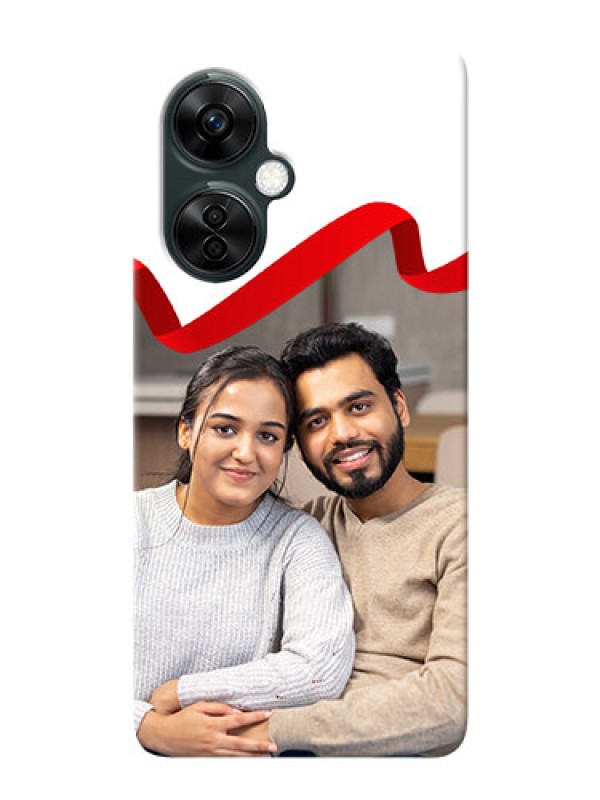 Custom OnePlus Nord CE 3 Lite 5G custom phone cases: Red Ribbon Frame Design