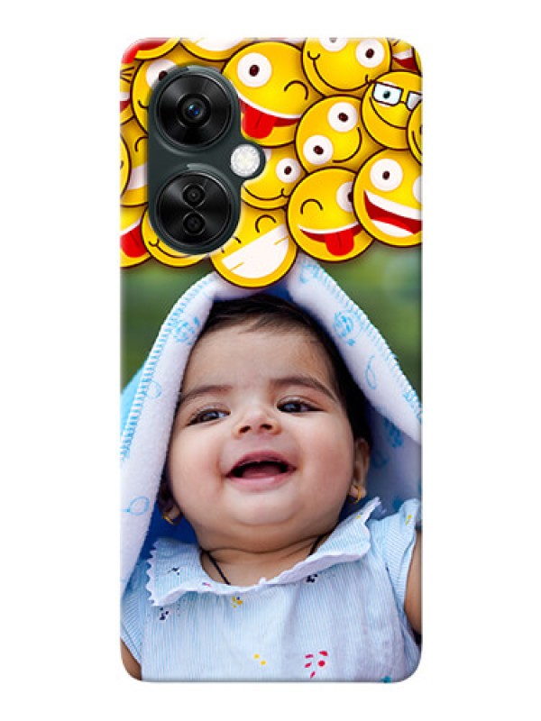 Custom OnePlus Nord CE 3 Lite 5G Custom Phone Cases with Smiley Emoji Design