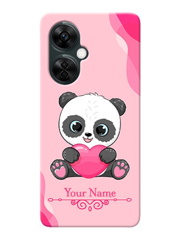 Custom OnePlus Nord Ce 3 Lite 5G Mobile Back Covers: Cute Panda Design