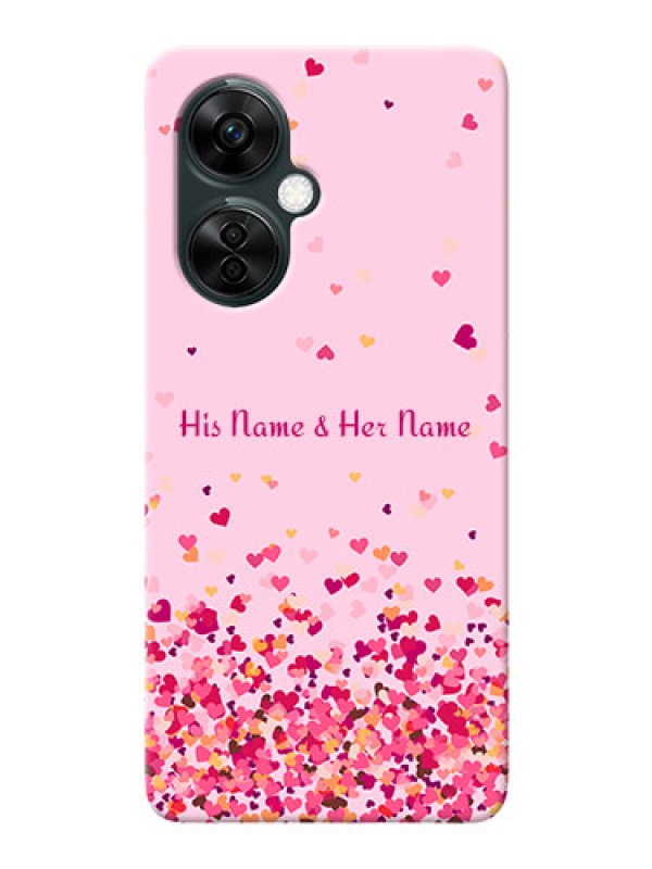 Custom OnePlus Nord Ce 3 Lite 5G Phone Back Covers: Floating Hearts Design