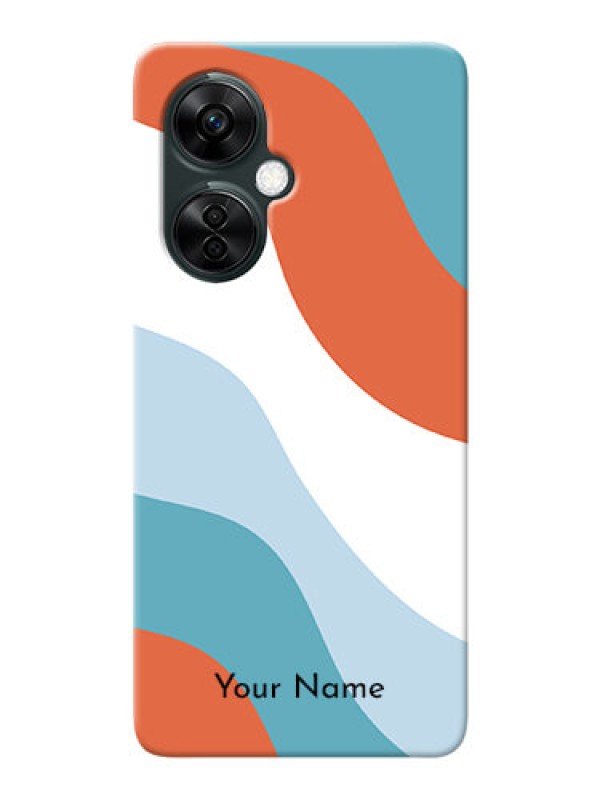 Custom OnePlus Nord Ce 3 Lite 5G Mobile Back Covers: coloured Waves Design