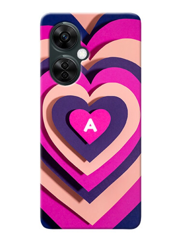 Custom OnePlus Nord Ce 3 Lite 5G Custom Mobile Case with Cute Heart Pattern Design