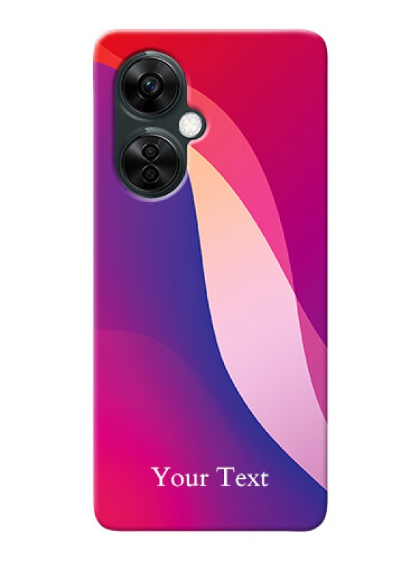 Custom OnePlus Nord Ce 3 Lite 5G Mobile Back Covers: Digital abstract Overlap Design
