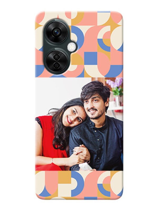 Custom OnePlus Nord Ce 3 Lite 5G Custom Phone Covers: Semi-circle Maze Pattern Design