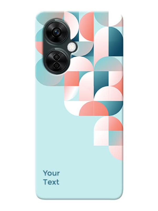 Custom OnePlus Nord Ce 3 Lite 5G Back Covers: Stylish Semi-circle Pattern Design