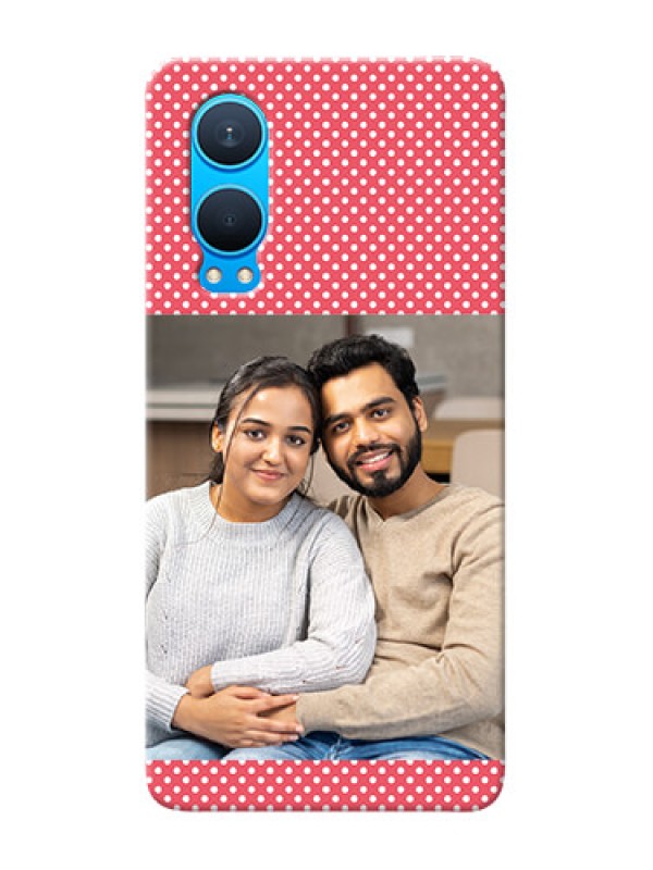 Custom OnePlus Nord CE 4 Lite 5G Custom Mobile Case with White Dotted Design