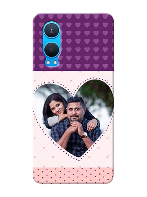 Custom OnePlus Nord CE 4 Lite 5G Mobile Back Covers: Violet Love Dots Design