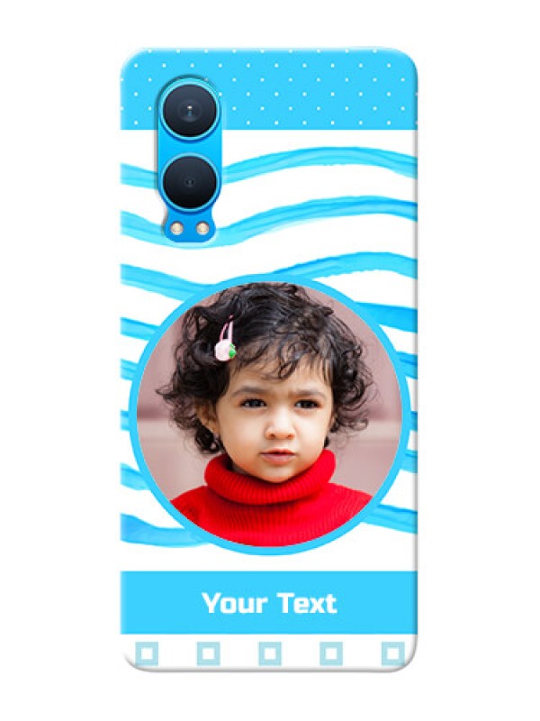 Custom OnePlus Nord CE 4 Lite 5G phone back covers: Simple Blue Case Design