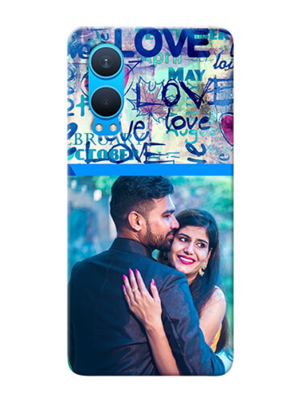 Custom OnePlus Nord CE 4 Lite 5G Mobile Covers Online: Colorful Love Design