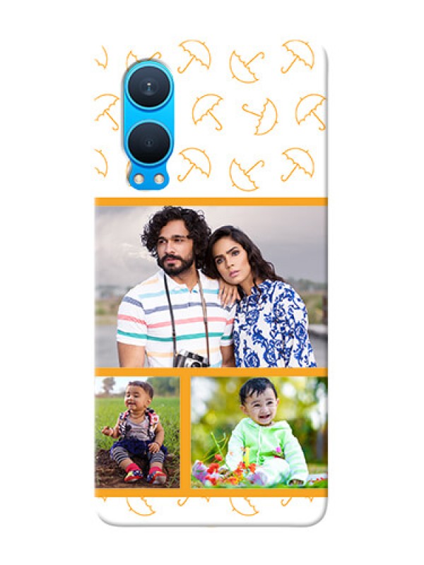 Custom OnePlus Nord CE 4 Lite 5G Personalised Phone Cases: Yellow Pattern Design