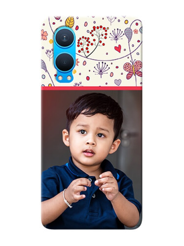 Custom OnePlus Nord CE 4 Lite 5G phone back covers: Premium Floral Design